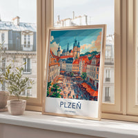 Plzen Poster - Czech Republic Wall Art