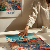 Plzen Poster - Czech Republic Wall Art