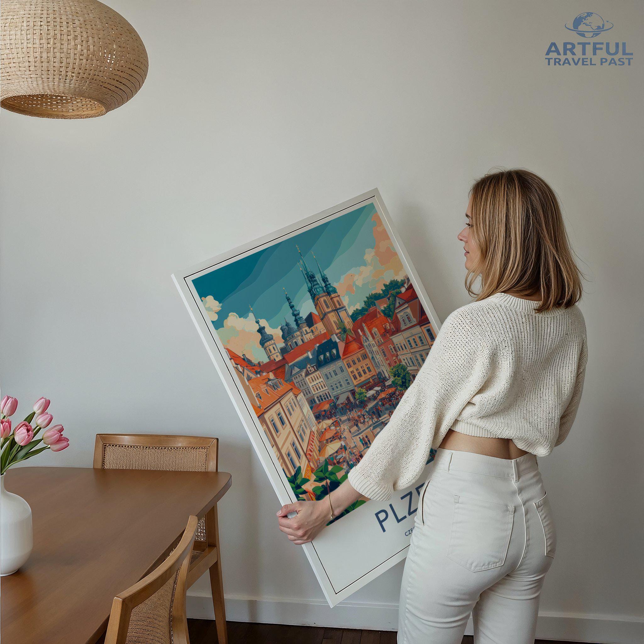 Plzen Poster - Czech Republic Wall Art
