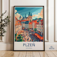 Plzen Poster - Czech Republic Wall Art