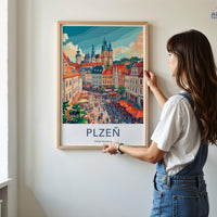 Plzen Poster - Czech Republic Wall Art