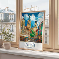 Plzen Poster - Czech Republic Wall Art