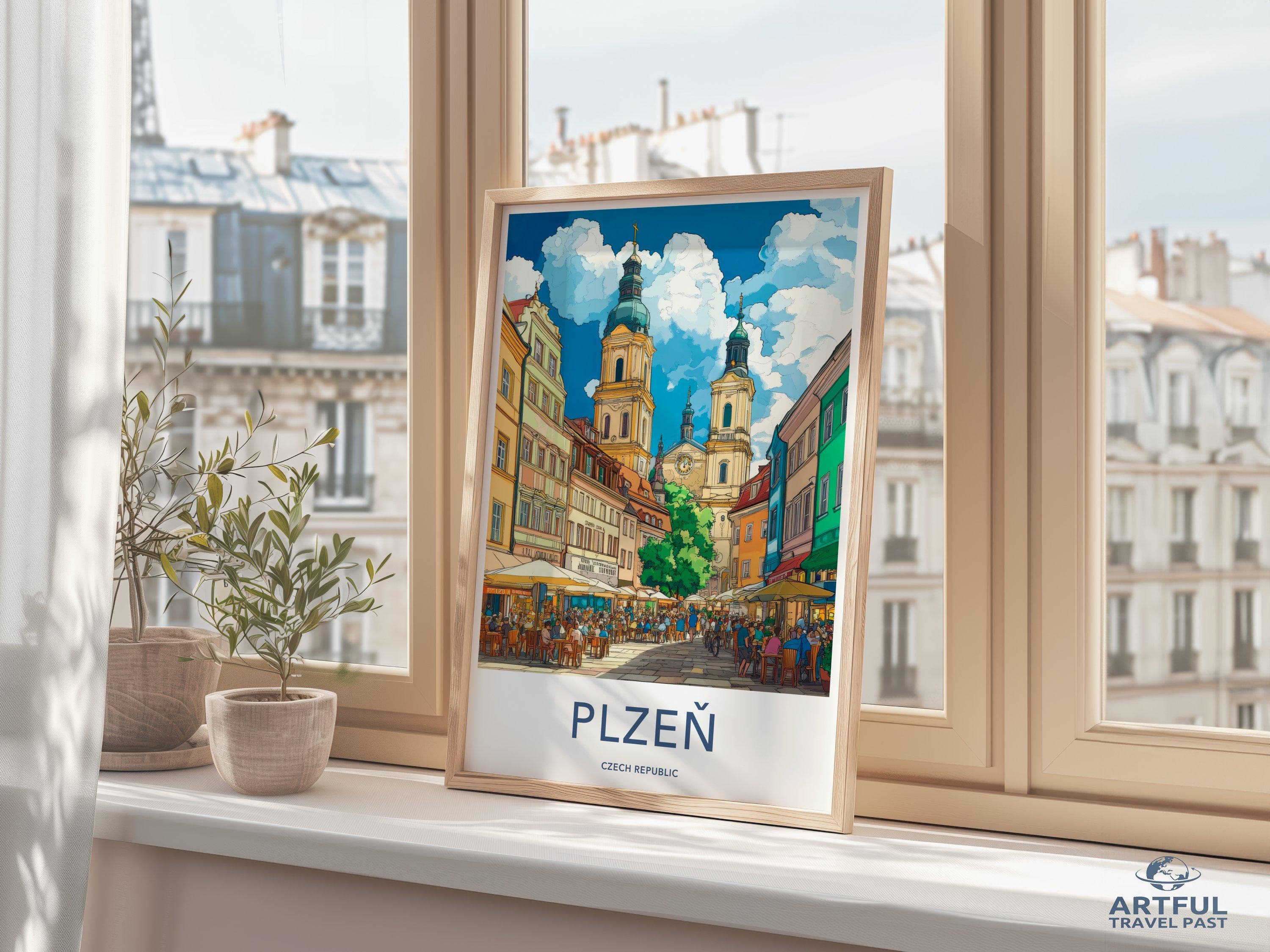 Plzen Poster - Czech Republic Wall Art