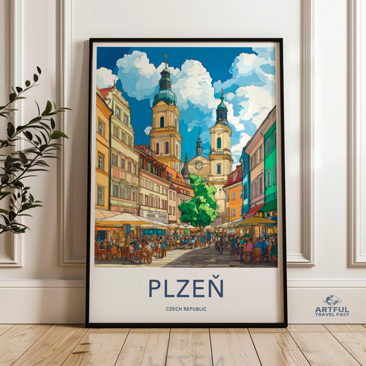 Plzen Poster - Czech Republic Wall Art