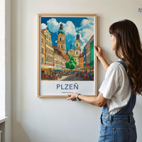Plzen Poster - Czech Republic Wall Art
