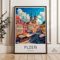 Plzen Poster - Czech Republic Wall Art