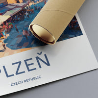 Plzen Poster - Czech Republic Wall Art