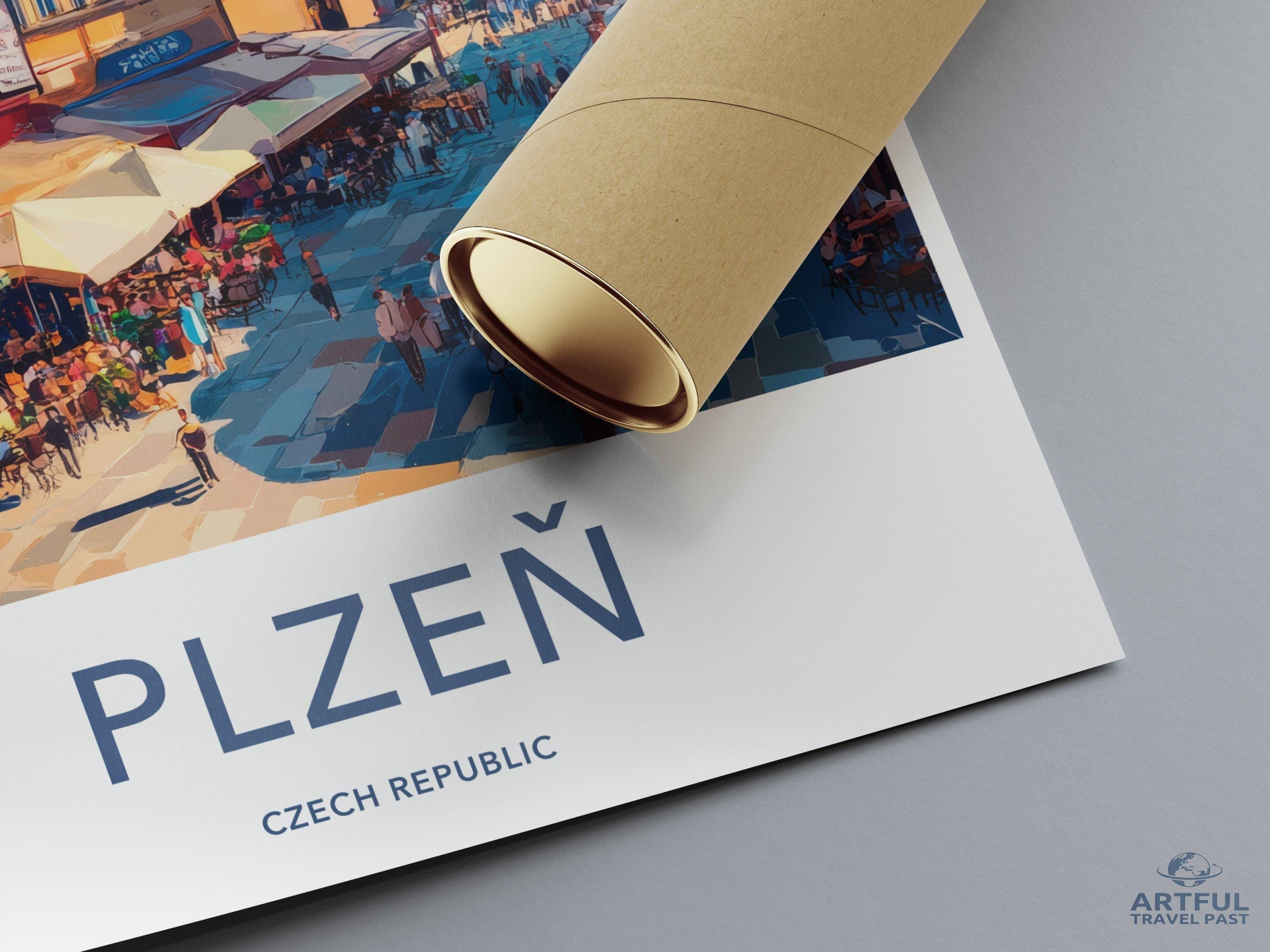 Plzen Poster - Czech Republic Wall Art