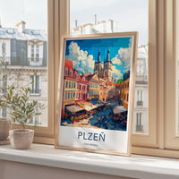 Plzen Poster - Czech Republic Wall Art