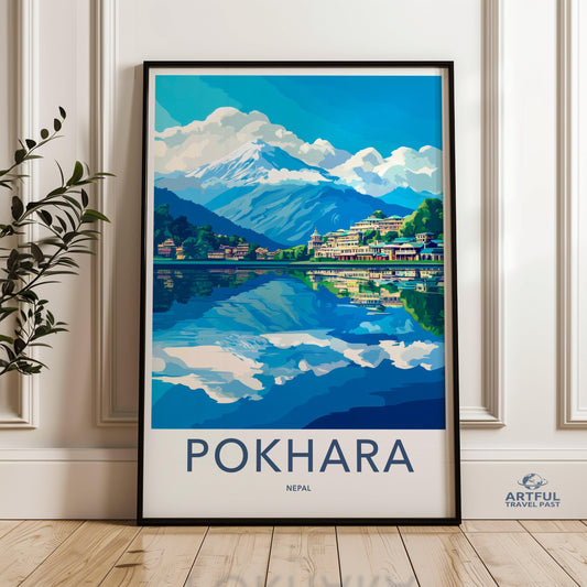 Pokhara Poster - Nepal Wall Art
