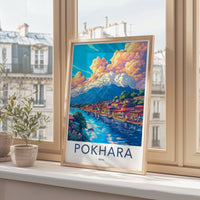 Pokhara Poster - Nepal Wall Art
