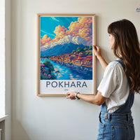 Pokhara Poster - Nepal Wall Art