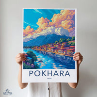 Pokhara Poster - Nepal Wall Art