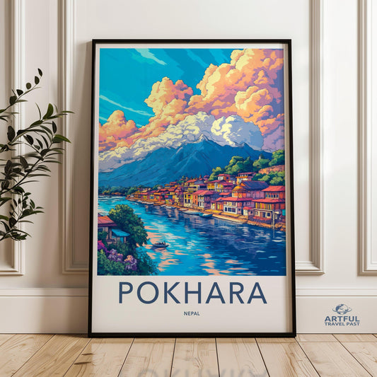 Pokhara Poster - Nepal Wall Art