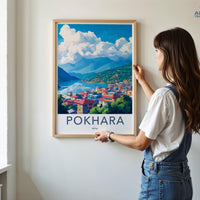 Pokhara Poster - Nepal Wall Art