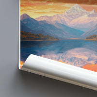Pokhara Poster | Nepal Wall Art | South Asia Decor
