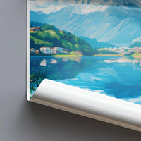 Pokhara Poster | Nepal Wall Art | South Asia Decor