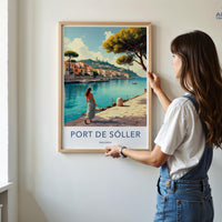 Port de Sóller Poster - Mallorca Travel Art