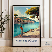 Port de Sóller Poster - Mallorca Travel Art