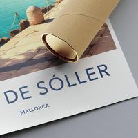 Port de Sóller Poster - Mallorca Travel Art