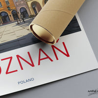 Poznań Poster | Poland Wall Art | Eastern Europe Artwork