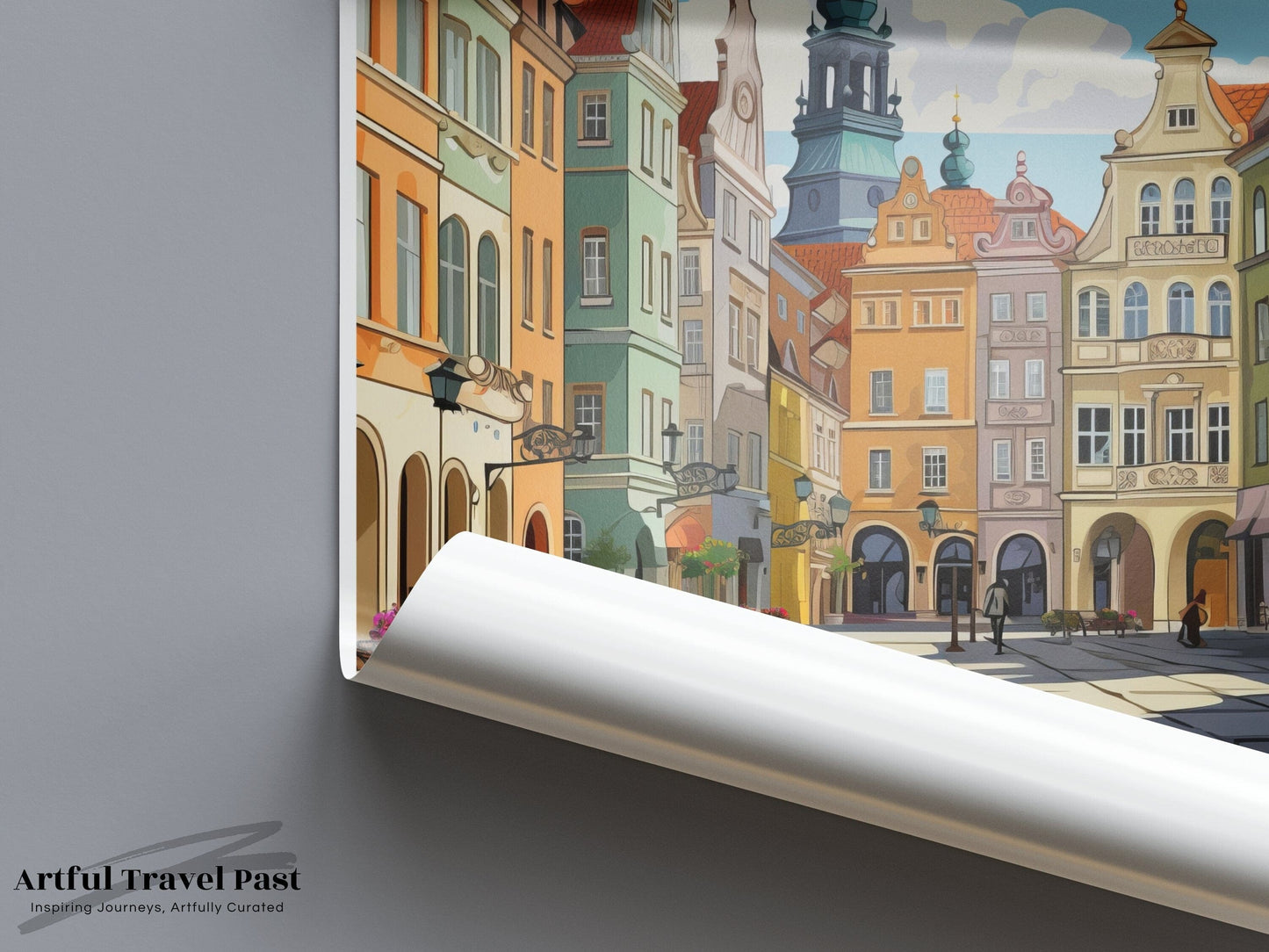 Poznań Poster | Poland Wall Art | Eastern Europe Artwork