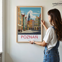 Poznań Poster | Poland Wall Art | Eastern Europe Artwork