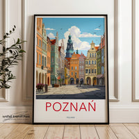 Poznań Poster | Poland Wall Art | Eastern Europe Artwork