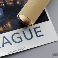 Prague Poster | Czech Republic Wall Art | Eastern Europe Artwork