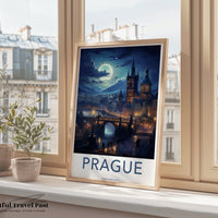 Prague Poster | Czech Republic Wall Art | Eastern Europe Artwork