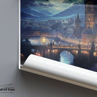 Prague Poster | Czech Republic Wall Art | Eastern Europe Artwork