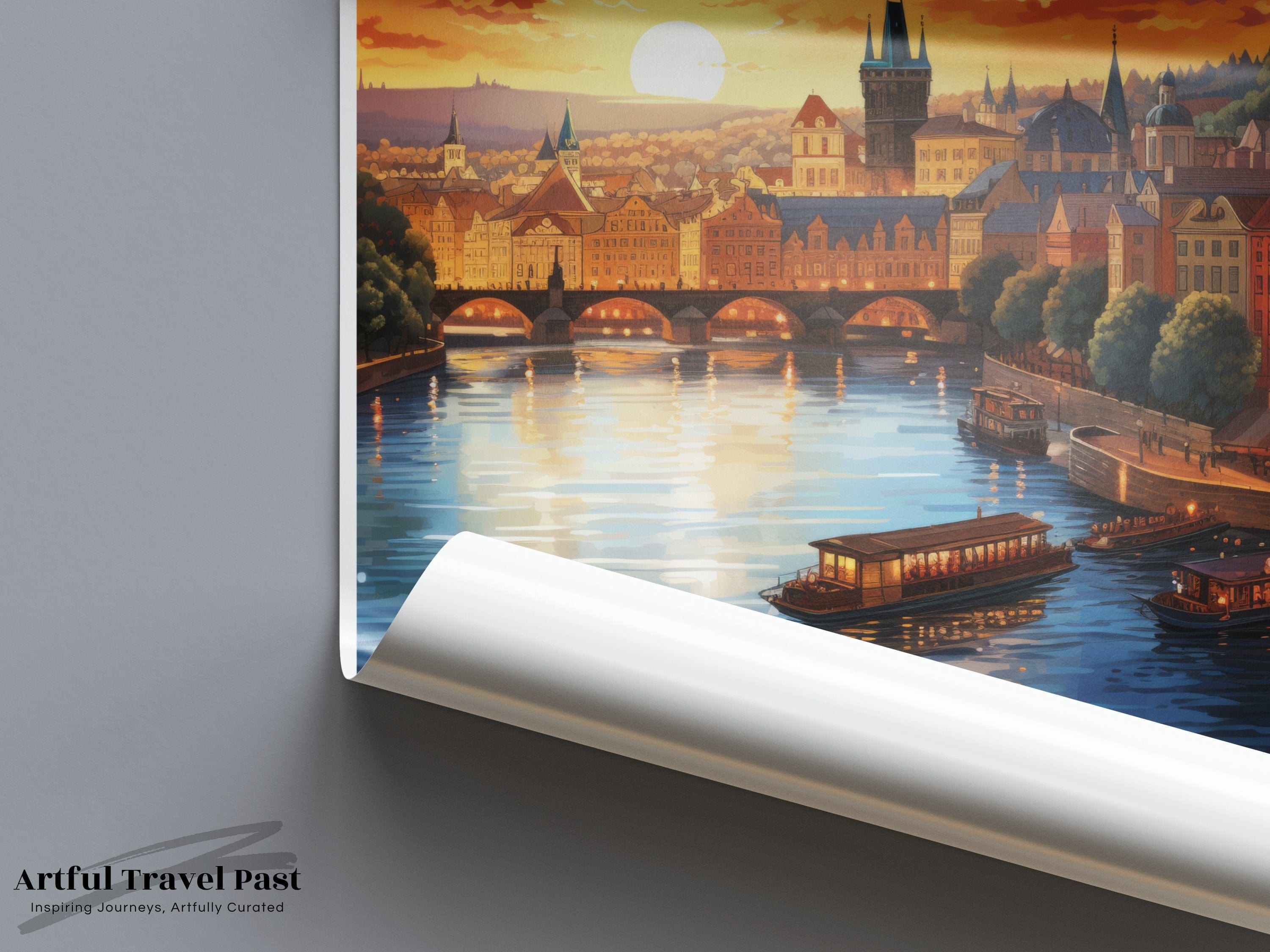 Prague Poster | Czech Republic Wall Art | Eastern Europe Decor