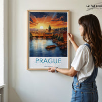 Prague Poster | Czech Republic Wall Art | Eastern Europe Decor