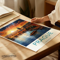 Prague Poster | Czech Republic Wall Art | Eastern Europe Decor