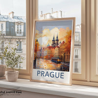Prague Poster | Czech Republic Wall Art | Eastern Europe Decor