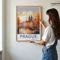 Prague Poster | Czech Republic Wall Art | Eastern Europe Decor