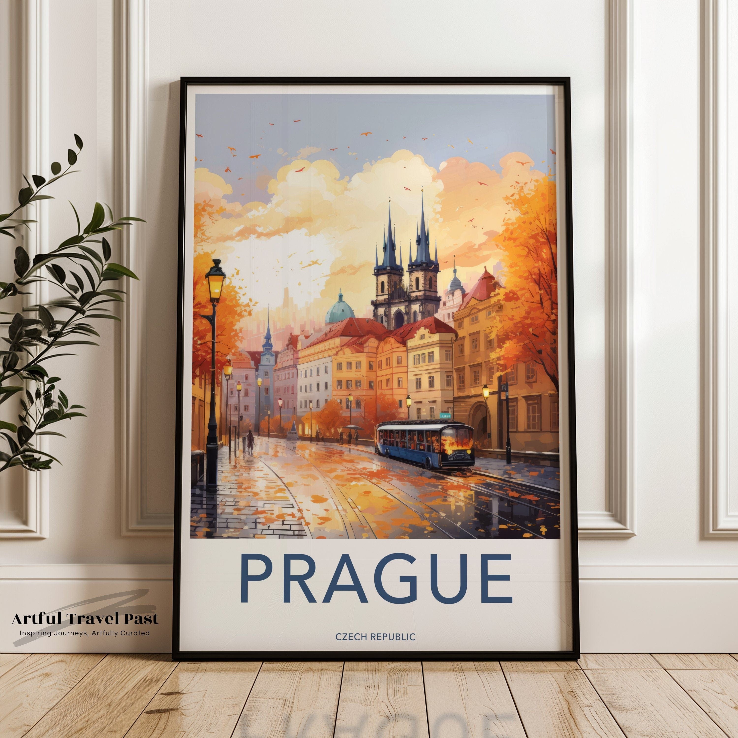 Prague Poster | Czech Republic Wall Art | Eastern Europe Decor