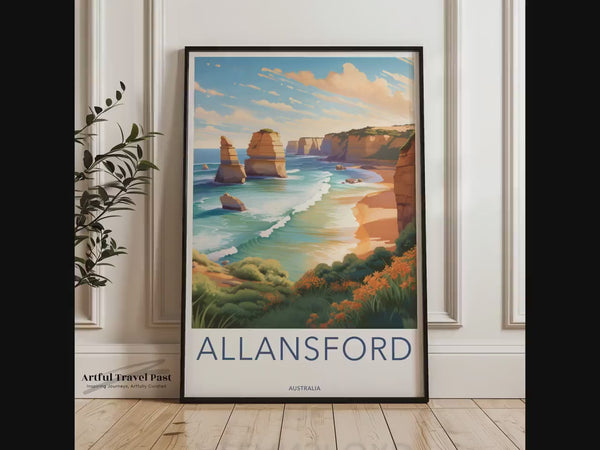 Allansford Bay Poster | Australia Wall Art | Oceania Decor