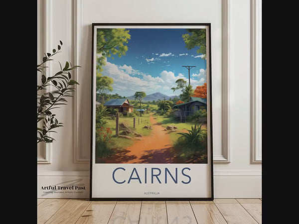 Cairns Poster | Tropical Outback Views | Australia Wall Art