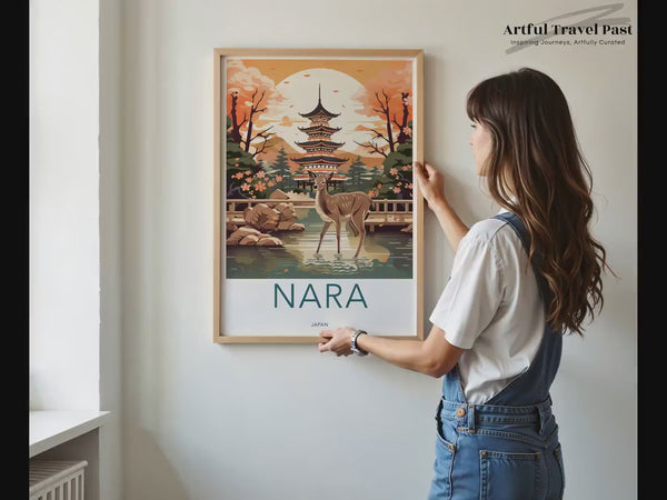 Nara Poster | Pagodenkunst | Japanische Wandkunst