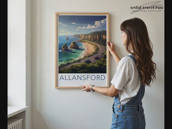 Allansford Coast Poster | Ocean Bay | Australia Wall Art