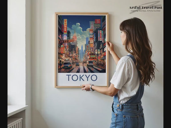 Tokio Poster | Japanische Wandkunst | Asiatisches Dekor