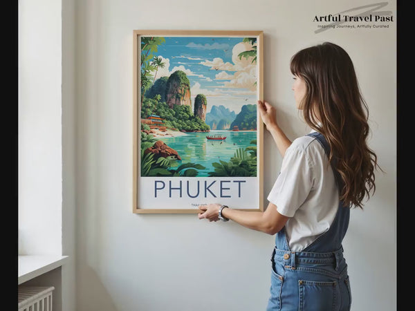 Phuket Poster | Thailand Wandkunst | Südostasien Dekor