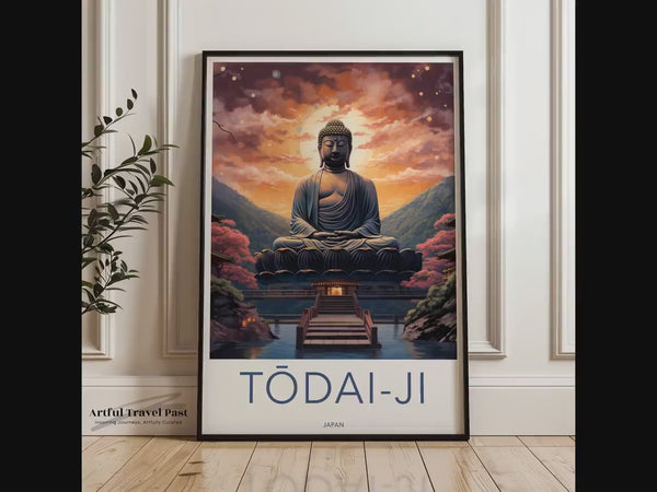 Tōdai-ji-Poster | Japanische Zen-Wandkunst | Asiatisches Dekor