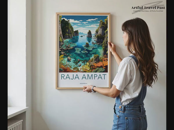 Raja Ampat Poster | Indonesia Wall Art | Asia Decor