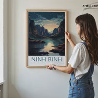 Ninh Binh Poster | Vietnam Wall Art | Asia Decor
