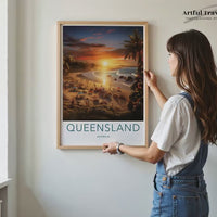 Queensland Poster | Tropical Christmas | Australia Wall Art