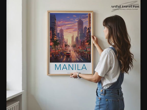 Manila Poster | Philippinen Wandkunst | Südostasien Dekor