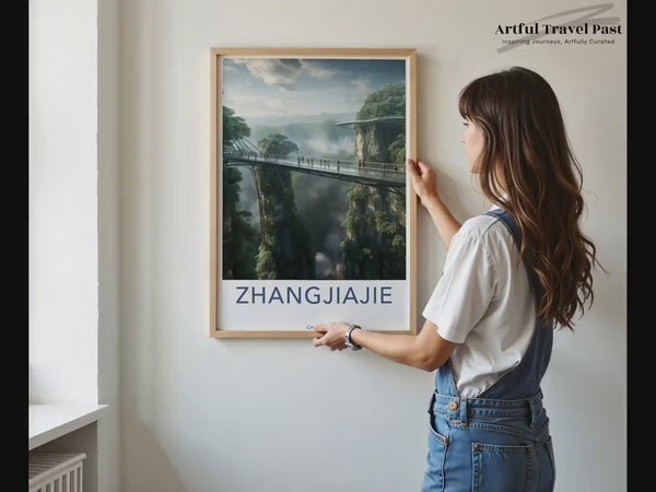 Zhangjiajie Poster | China Wandkunst | Asiatisches Dekor