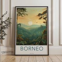 Borneo Rainforest Poster | Malaysia Wall Art